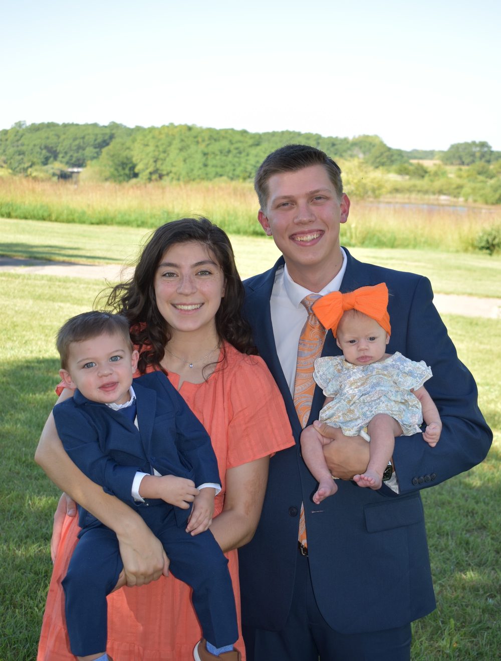 Branson and Trina Bussey with their children Jack and Violet